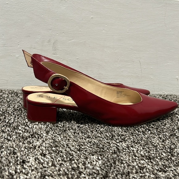 Sole Society Patent Leather Low Block Heels - Picture 4 of 5